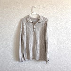 Vintage striped collared sweater